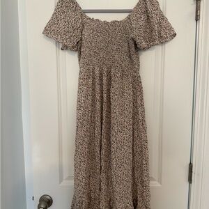 Elegant Floral Off-Shoulder Maxi Dress